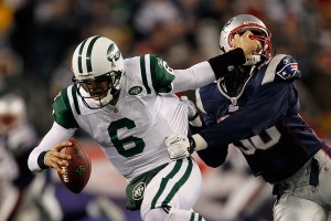 New York Jets vs. New England Patriots (Photo by Jim Rogash/Getty Images)