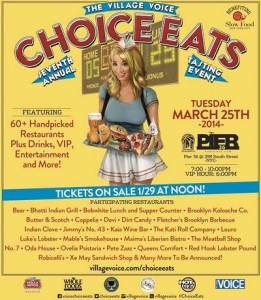The Village Voice’s “Choice Eats” The Village Voice’s “Choice Eats”
