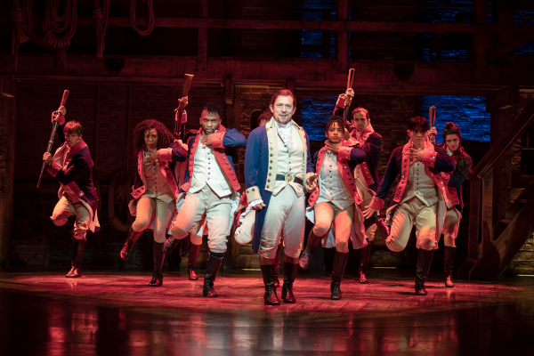 Hamilton Miguel Cervantes and the ensemble of HAMILTON - HAMILTON -(c) Joan Marcus 2021-600 Hamilton © Joan Marcus